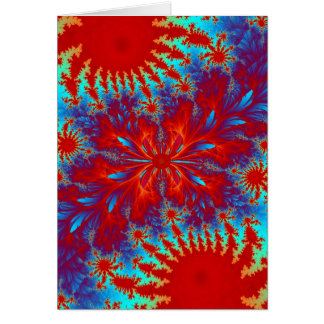 fractal tie-dye cards