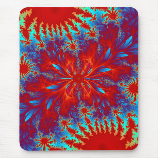 fractal tie-dye mouse pad