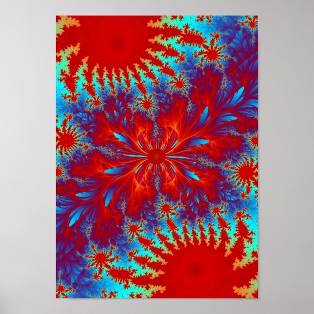 fractal tie-dye poster (Front)