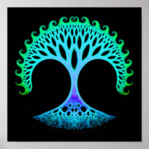 Fractal Tree of Life Inspiration Poster