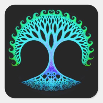 Fractal Tree Of Life Inspiration Stickers by AutumnRoseMDS at Zazzle