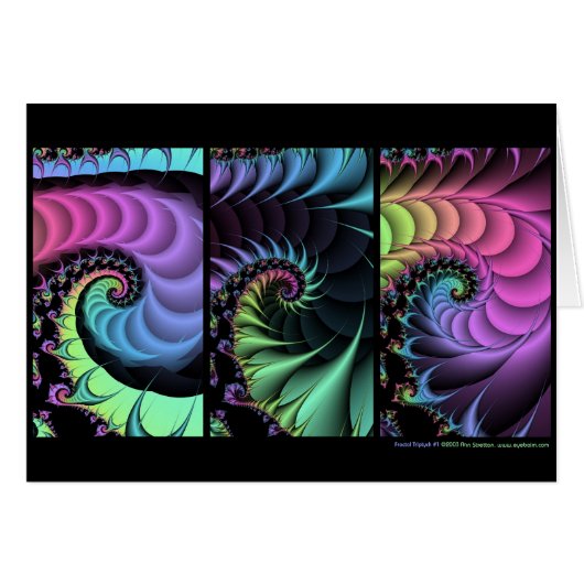 Fractal Triptych #1 Cards (Front Horizontal)