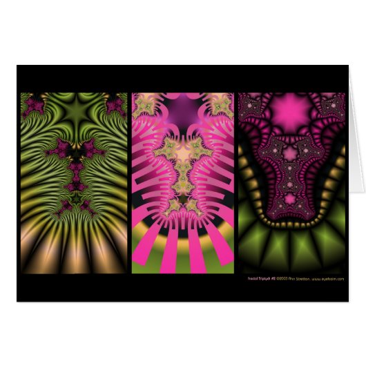 Fractal Triptych #2 Cards (Front Horizontal)