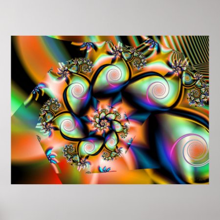 Fractal Tropical Smoothie Poster