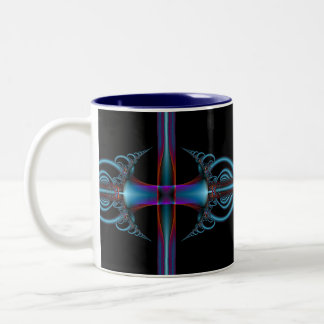 Fractal Two-Tone coffee mug