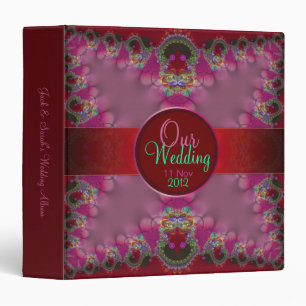 Fractal Union Lace Wedding Album Binder