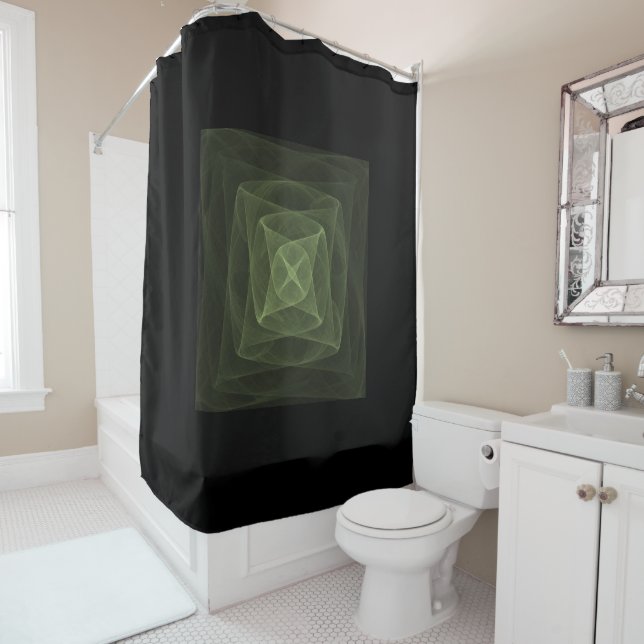 Fractal Views 160322-200 Shower Curtain (In Situ)