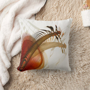 Fractal Violin Music violin Throw Pillow