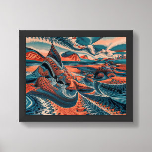 Fractal Wilderness: Nature's Hidden Patterns Framed Art