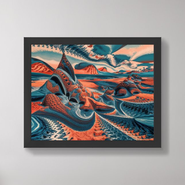 Fractal Wilderness: Nature's Hidden Patterns Framed Art (Framed Front)
