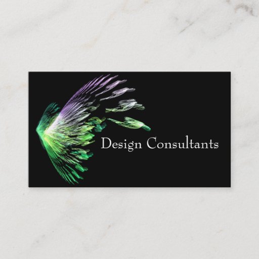 Customizable Fractal Wings Business Card