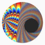 Fractal Wink Classic Round Sticker