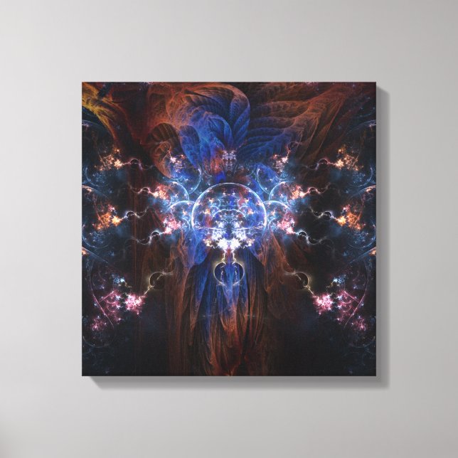 Fractal Wizard on wrapped canvas 16x16 Print (Front)