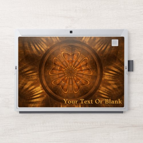 Fractal Wood Carving HP Laptop Skin