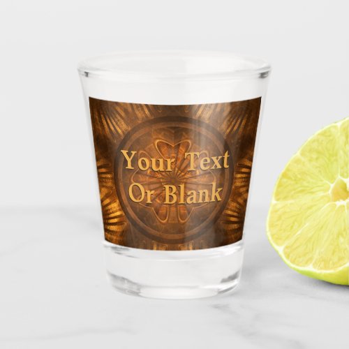 Fractal Wood Carving Shot Glass