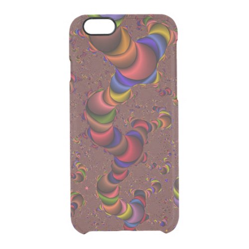 Fractal Worm iPhone 6 Clearly Deflector Case