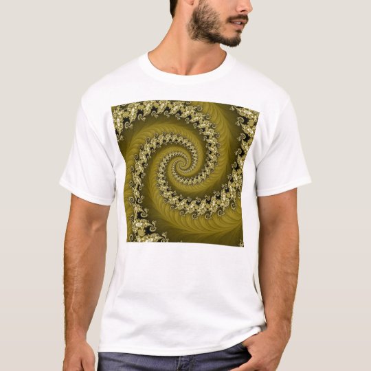 Fractal Yellow Double Spiral Shirt