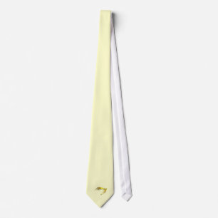 Fractal - Yellow Fish Swimming Tie