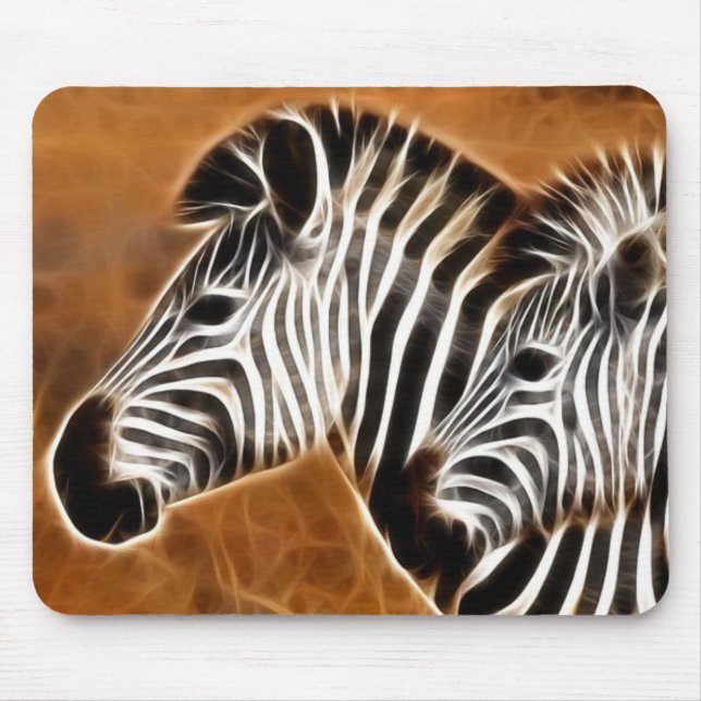  Fractal Zebra Mousepad (Front)
