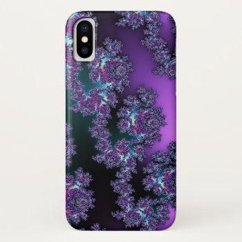 Fractalacious Fractal Cool Hues Iphone X Case by Skinssity at Zazzle