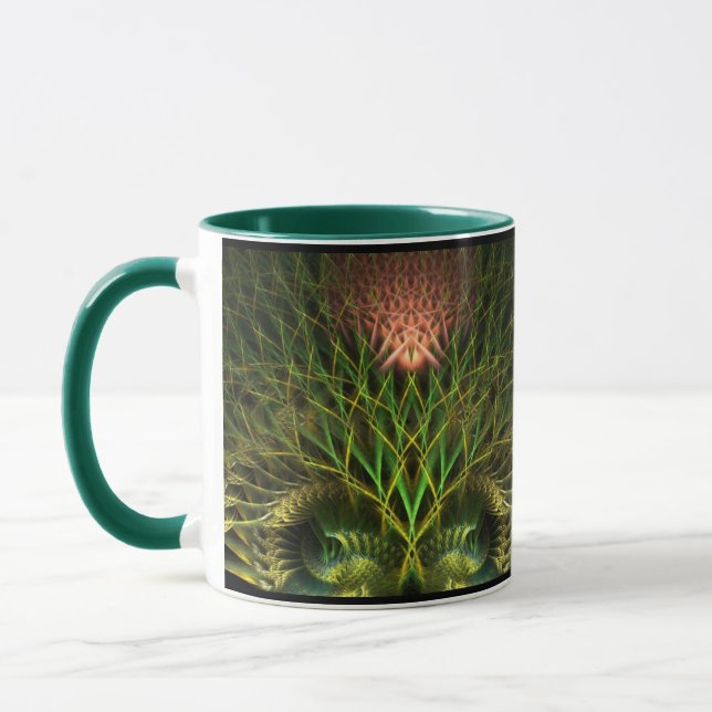 FractalART Greenia Mug (Left)