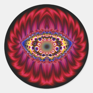 Fractaleyes33 Classic Round Sticker