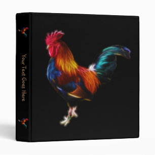 Fractalius Leghorn Rooster Binder