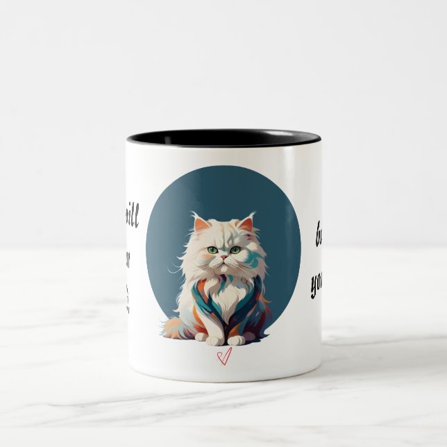 Fractalius Persian cat face Mug (Center)