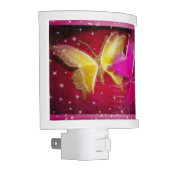 Fractalized Butterflies with Stars Night Light (Right)