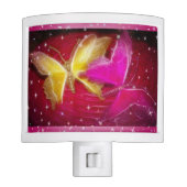 Fractalized Butterflies with Stars Night Light (Front)