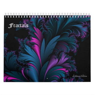 Fractals 12 month calendar