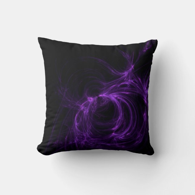 Fractals background gradient spiral throw pillow (Front)