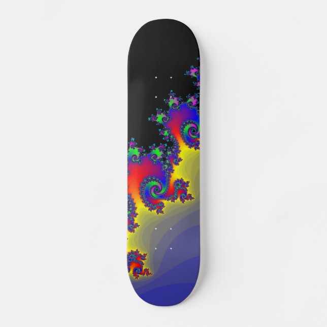Fractal's Edge: Custom Skateboard Deck (Front)