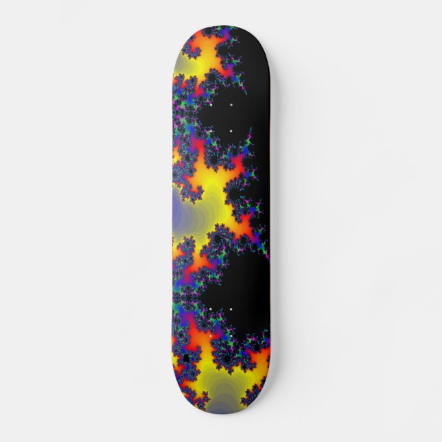 Fractal's Edge: Custom Skateboard Deck (Front)