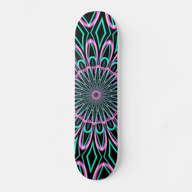 Fractalscope 24 skateboard deck (Front)