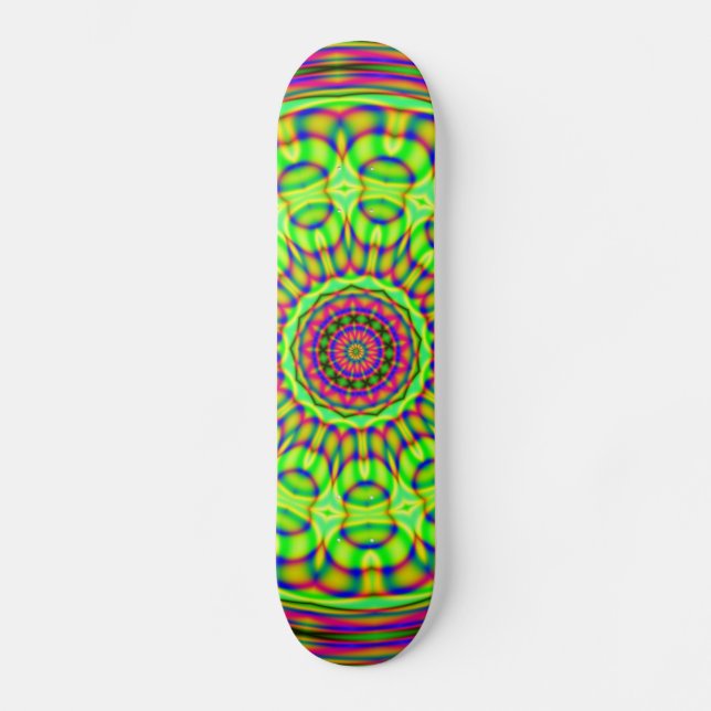 Fractalscope 28 skateboard deck (Front)
