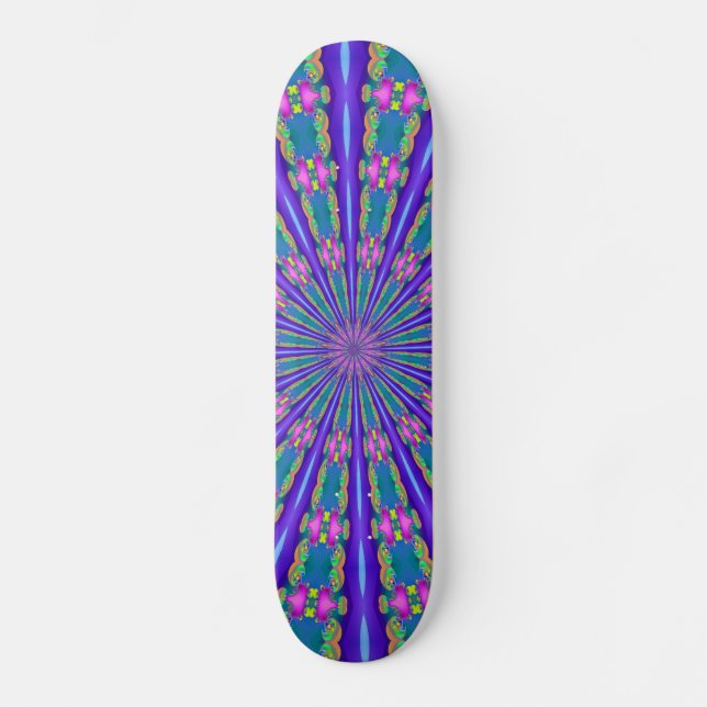 Fractalscope 37 skateboard deck (Front)