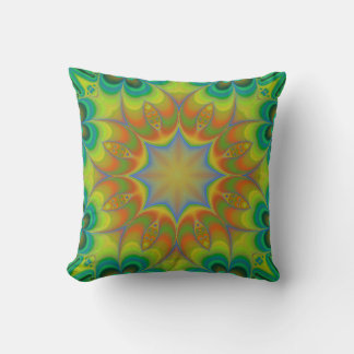 Fractalscope Art Modern Throw Pillow