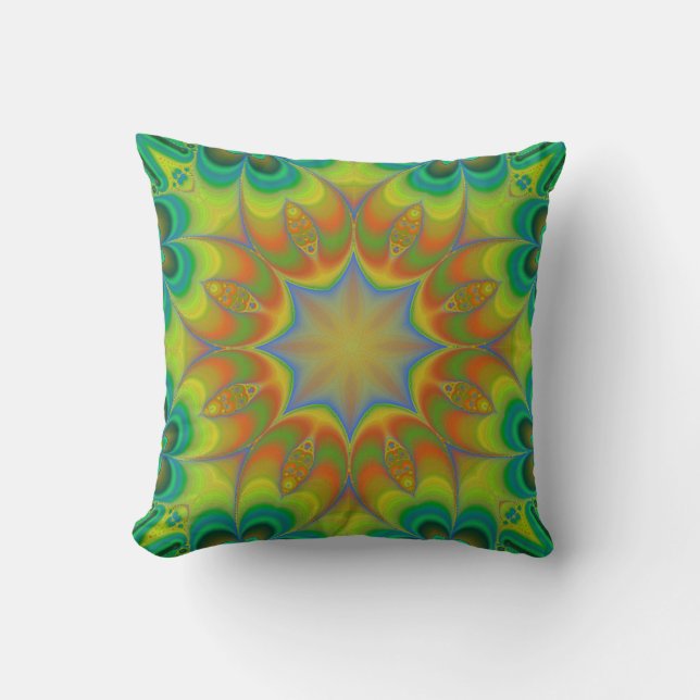 Fractalscope Art Modern Throw Pillow (Front)