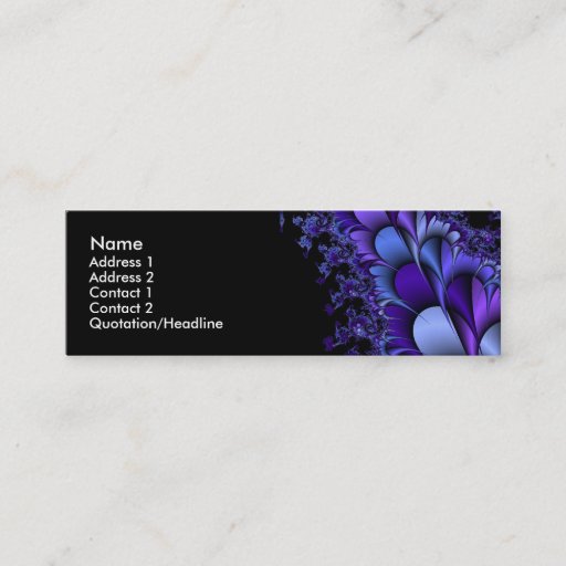Customizable FractalViolet Business Card Templates