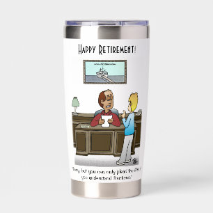 Fractions White Insulated Tumbler