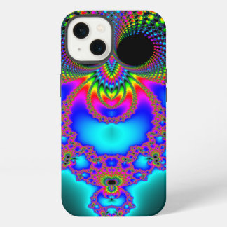 Fractowl Modern Neon Color Fractal Art iPhone 13 Case