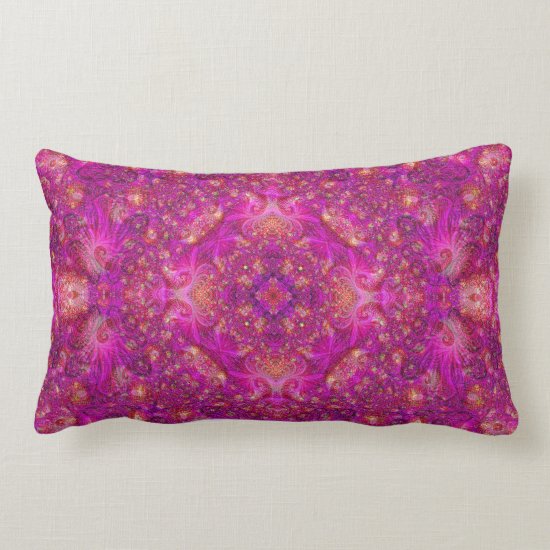 Fractually Fuschia Pillow