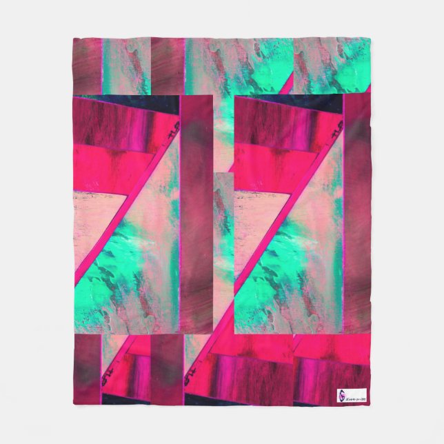 Fracture Fleece Blanket (Front)