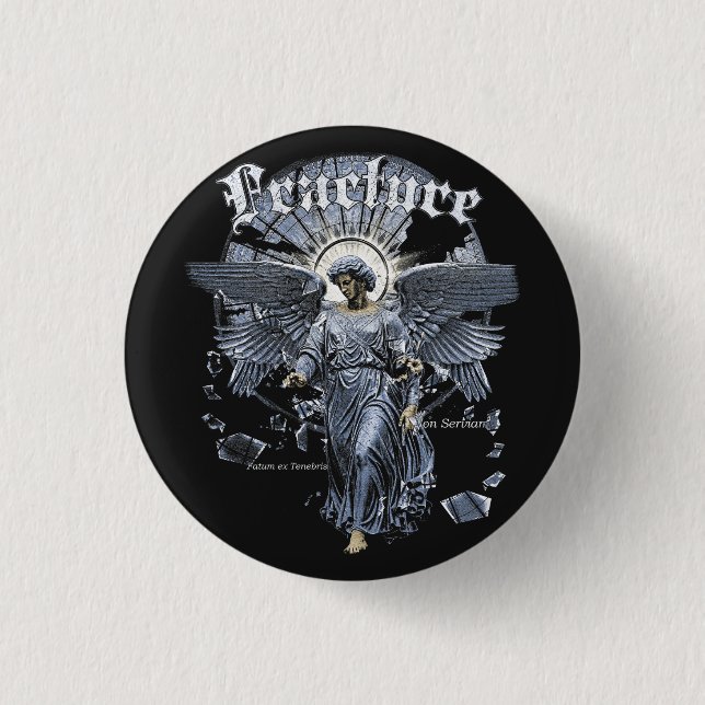 Fracture - Gothic Streetwear Design Button (Front)