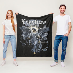 Fracture - Gothic Streetwear Design Fleece Blanket