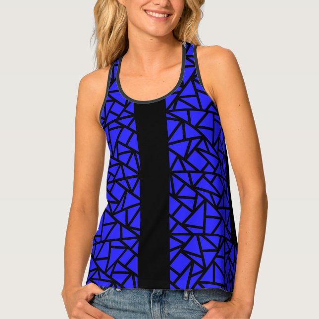 Fractured Blue - Women's Tank Top (Front)