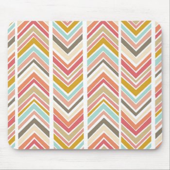 Fractured Chevron Mouse Pad by BohemianGypsyJane at Zazzle