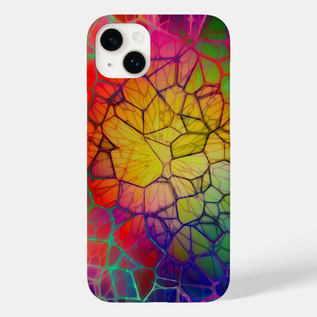 Fractured-Colorful Stained Glass Case-Mate iPhone Case (Back)