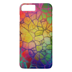 Fractured-Colorful Stained Glass Mosaic iPhone 8 Plus/7 Plus Case